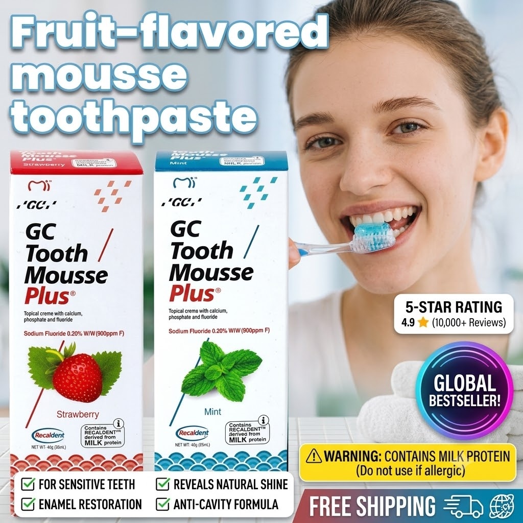 Teeth Whitening Crest - Dentifricio Mousse al Gusto di Frutta