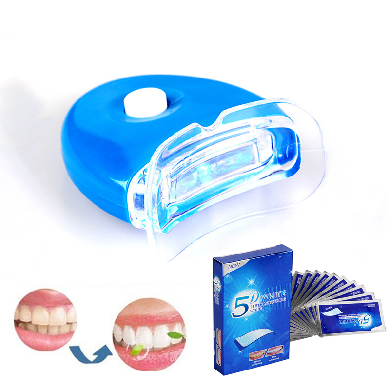 Teeth Whitening Crest - 7 paia 5D Gel Sbiancamento Dei