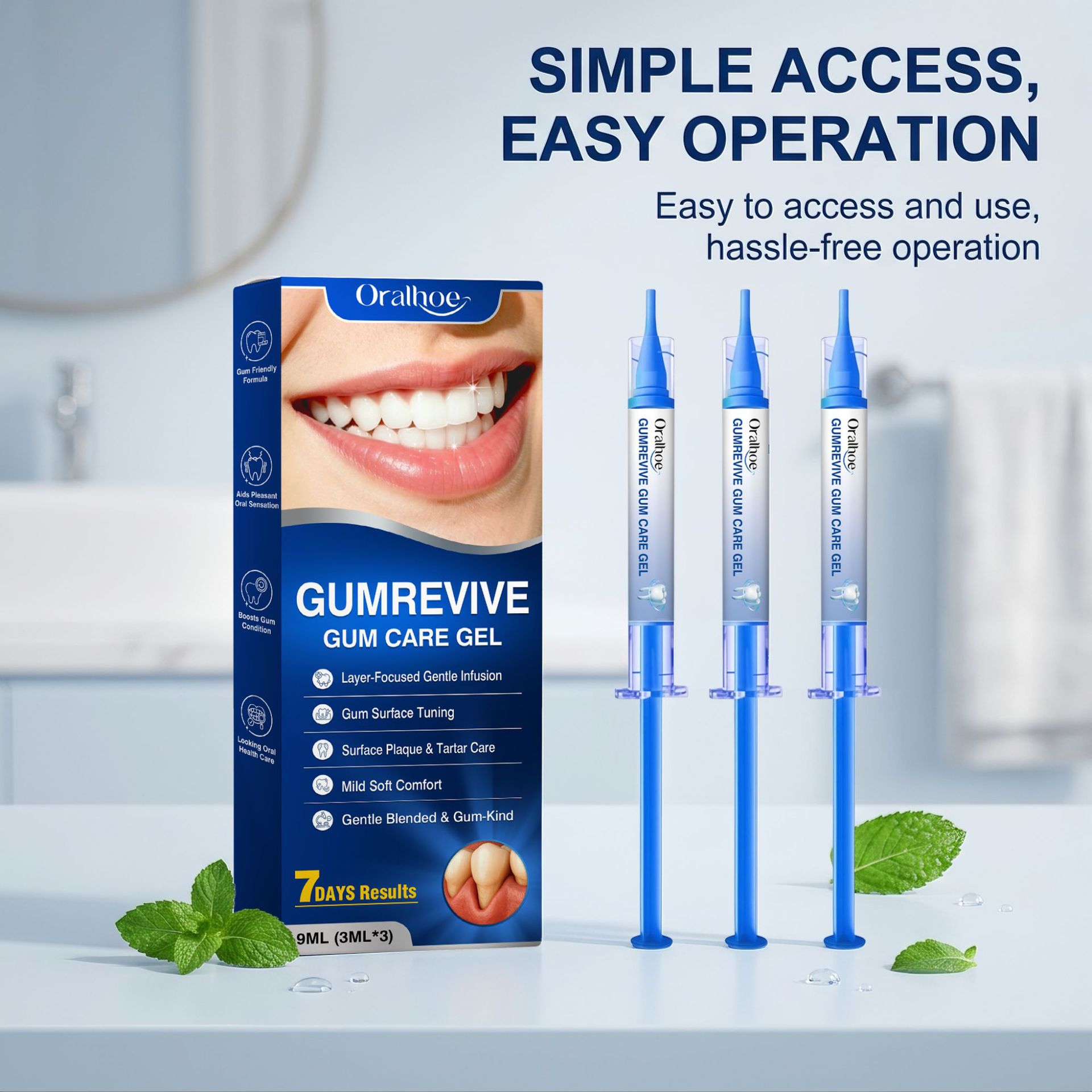 Teeth Whitening Gels Used By Dentists - Kit di 3 Siringhe di Gel